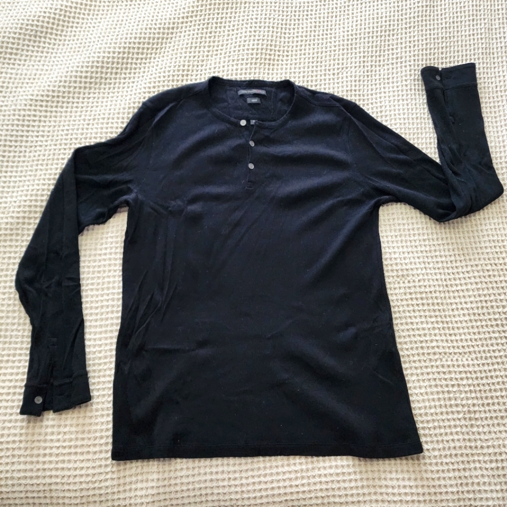 John Varvatos Ribbed Henley